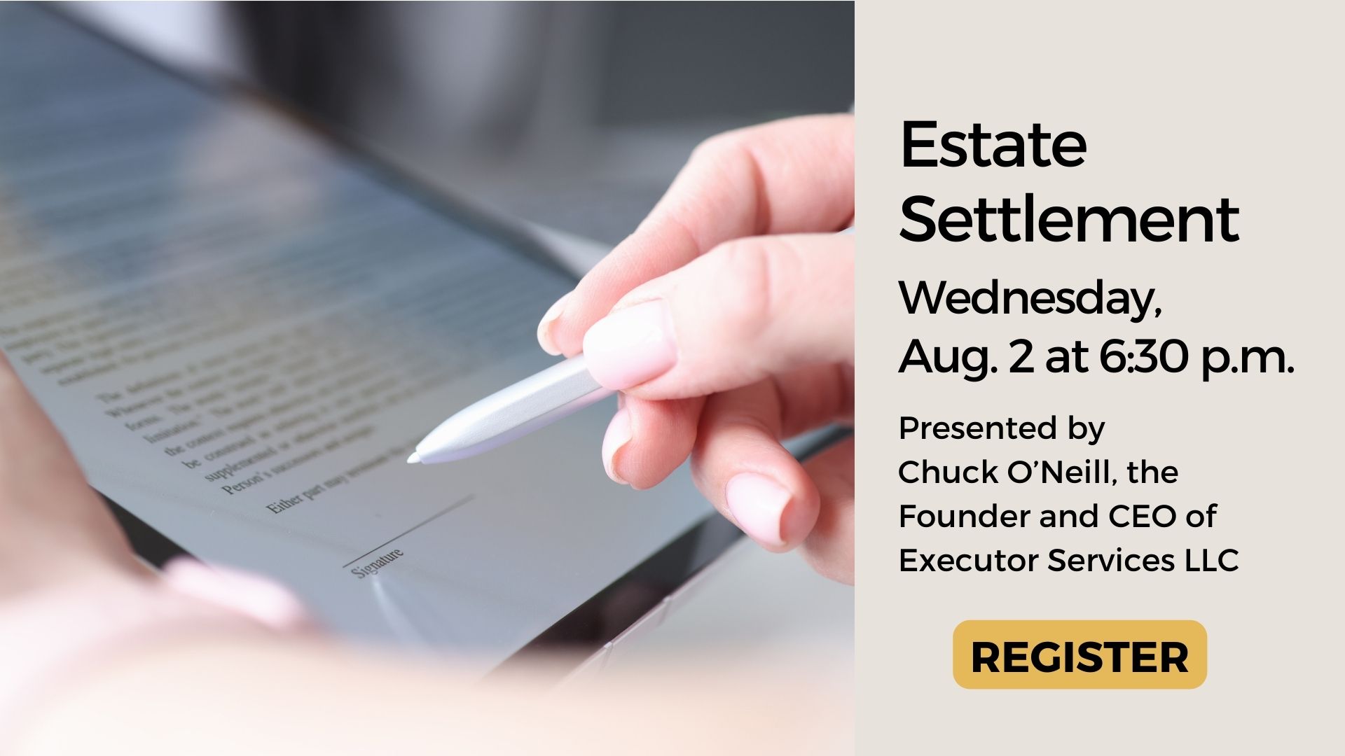 Estate Settlement Peters Township Public Library